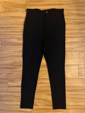 Free People Black High-Waist Skinny Pants